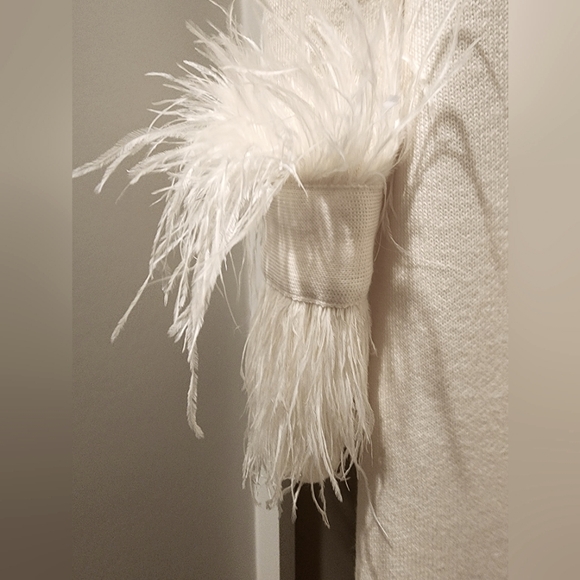 Kobi Halperin open front Ivory sweater, size large - Picture 5 of 10